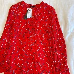 Banana Republic red tunic dress size S — brand new!